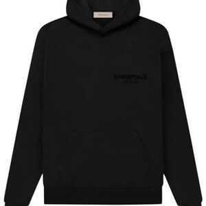 Essentials Men’s Stretch Limo Black Hoodie Size Small NIB